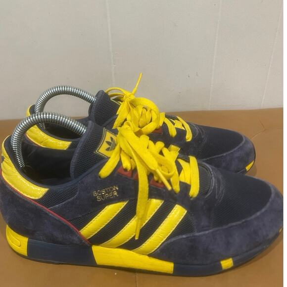 Adidas Unisex Super Boston OG Blue Classic Sneakers Athletic Shoes W 7.5 M 6.5‎ - Picture 2 of 5